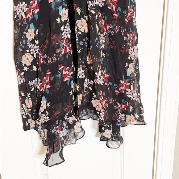 NICHOLAS Floral Chain Neck Wrap Silk Dress - Picture 11 of 15